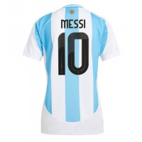 Fotballdrakt Dame Argentina Lionel Messi #10 Hjemmedrakt Copa America 2024 Kortermet